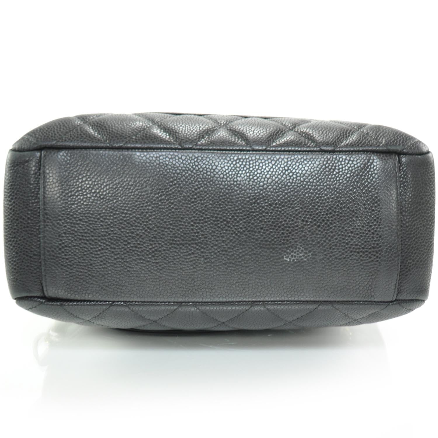 Chanel Caviar Petit Shopping Tote PST Black GHW 5 of 10
