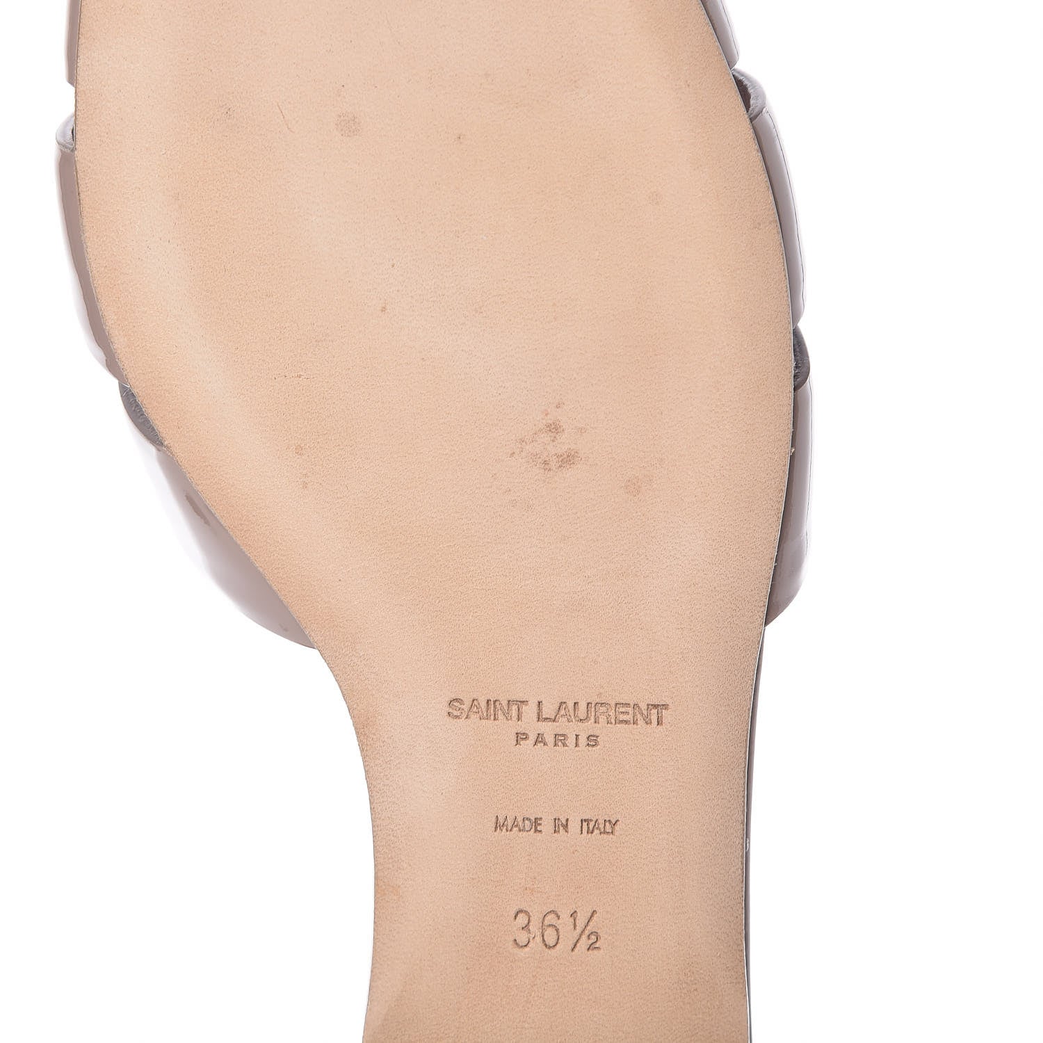 Saint Laurent Patent Tribute 05 Slide Sandals 36.5 Powder Pink 10 of 14