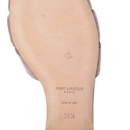 Saint Laurent Patent Tribute 05 Slide Sandals 36.5 Powder Pink 10 of 14