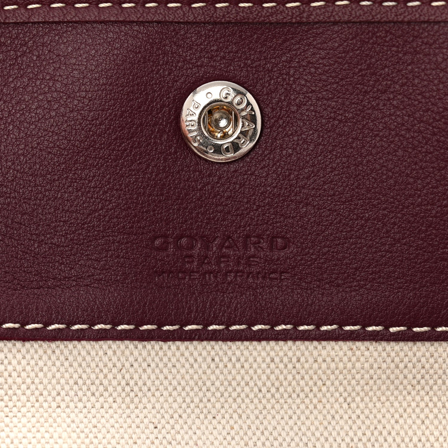 Goyard Goyardine Reversible Anjou GM Burgundy 10 of 17