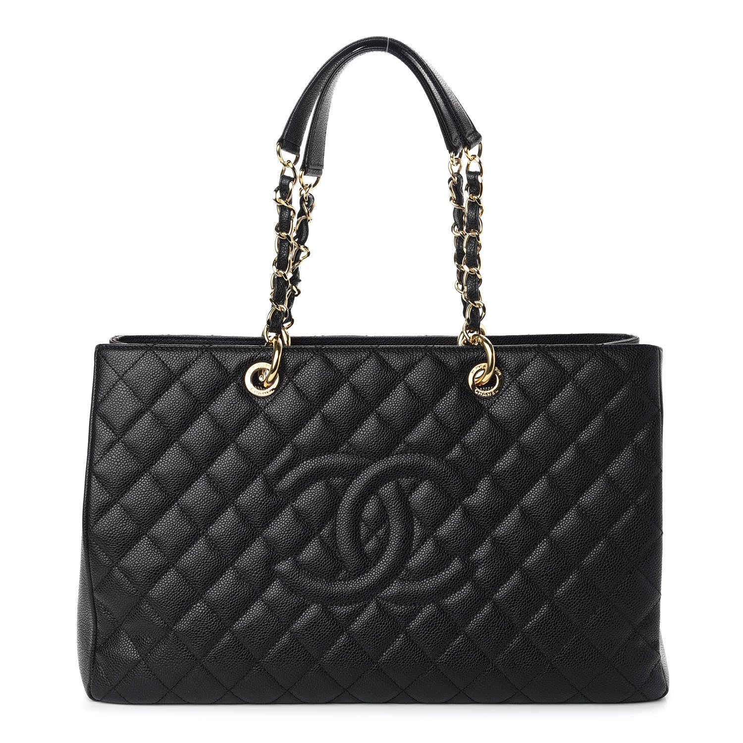 Chanel Caviar Quilted XL Grand Shopping Tote GST Black 1 of 9