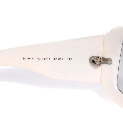 Chanel Mother of Pearl CC Sunglasses 5076 H White 3 of 5