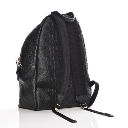Gucci Guccissima Medium Classic Backpack Black 3 of 7