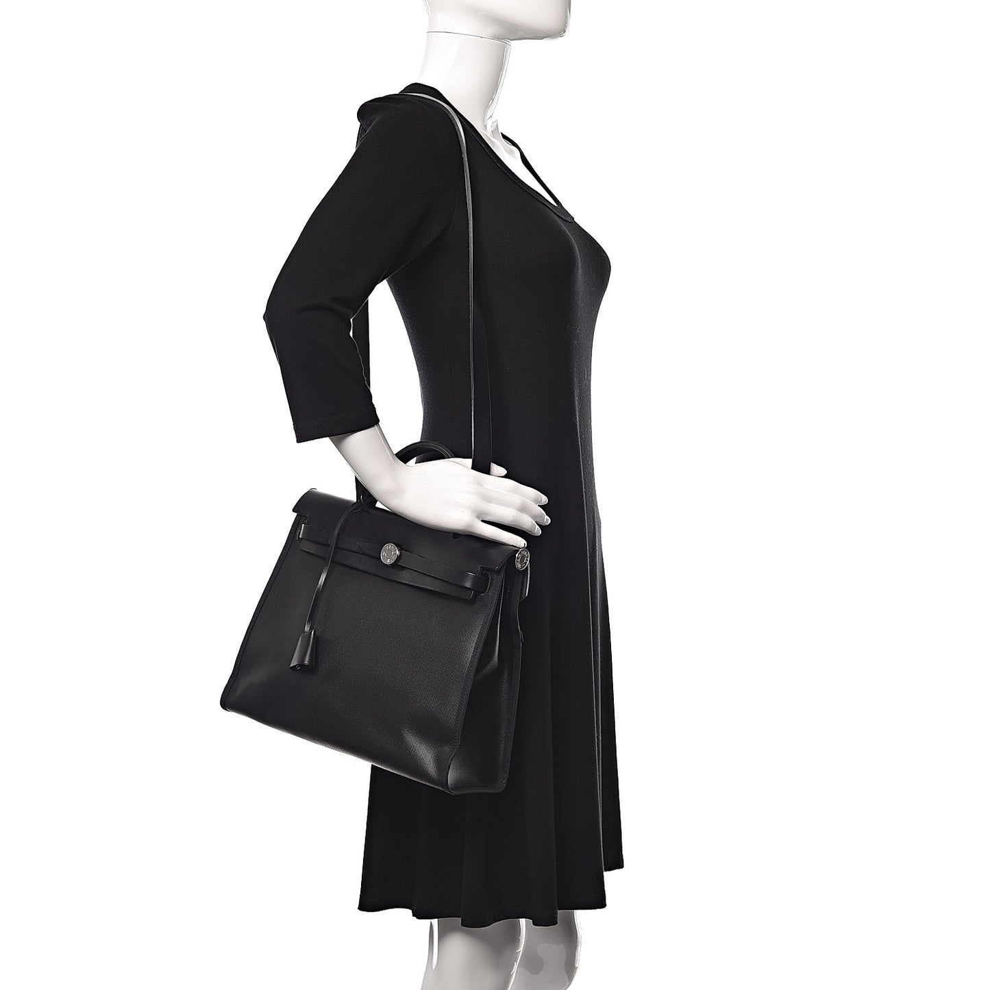 Toile H Berline Vache Hunter Herbag Zip PM 31 Black Ecru