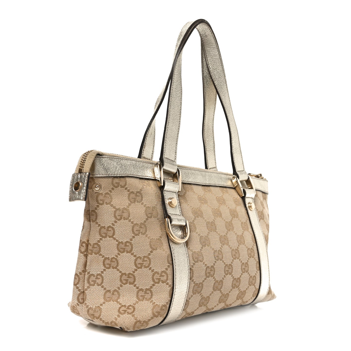 Monogram Small Abbey Tote  Gold