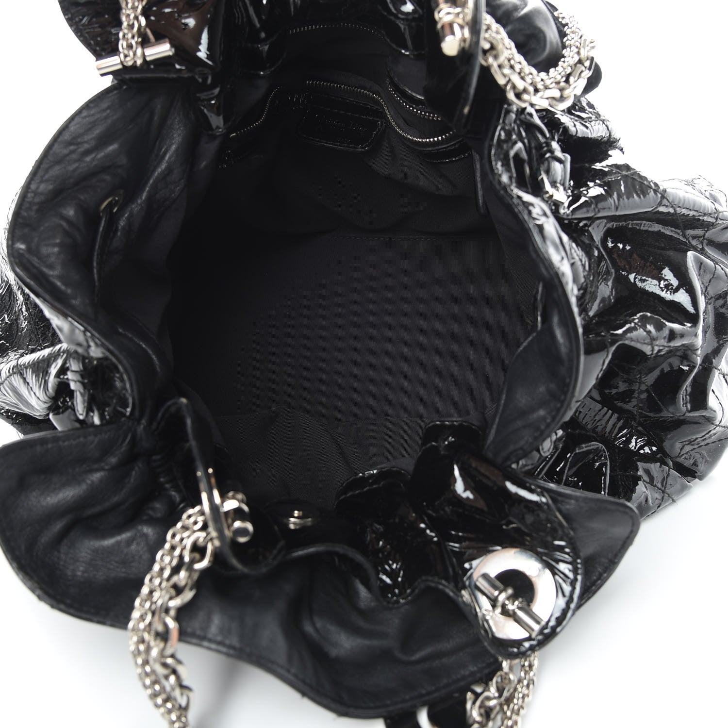 Christian Dior Patent Cannage Medium Le Trente Tote Black 5 of 11