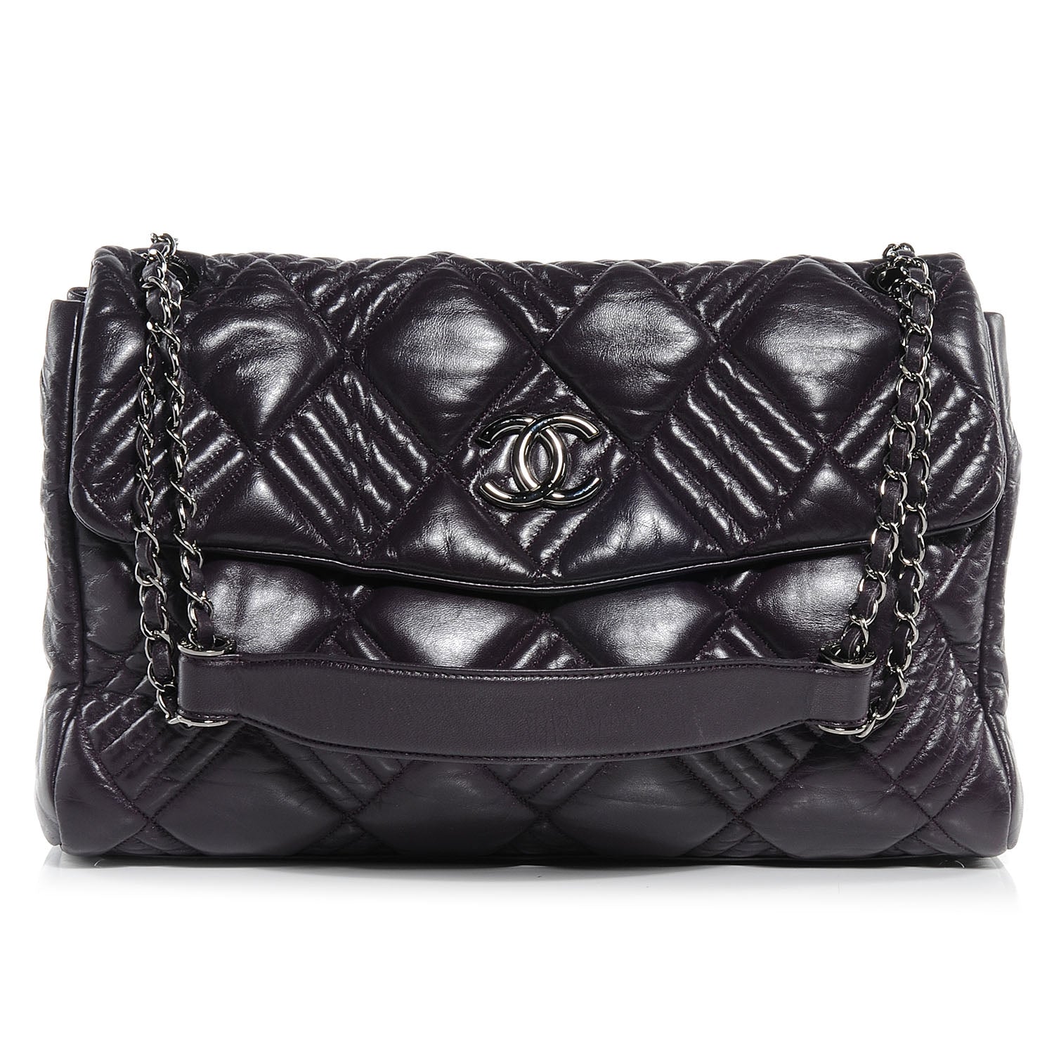 Chanel Lambskin In And Out Jumbo Maxi Flap 1 of 8