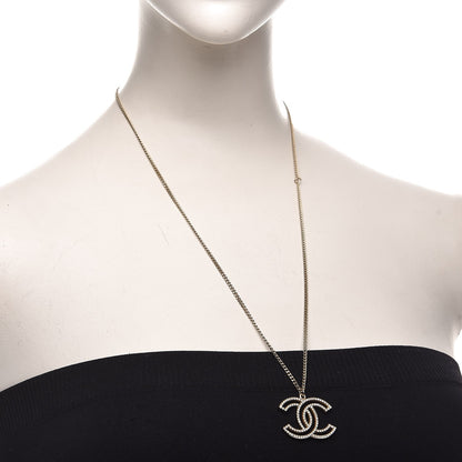Chanel Crystal CC 100 Anniversary Necklace Gold 2 of 4
