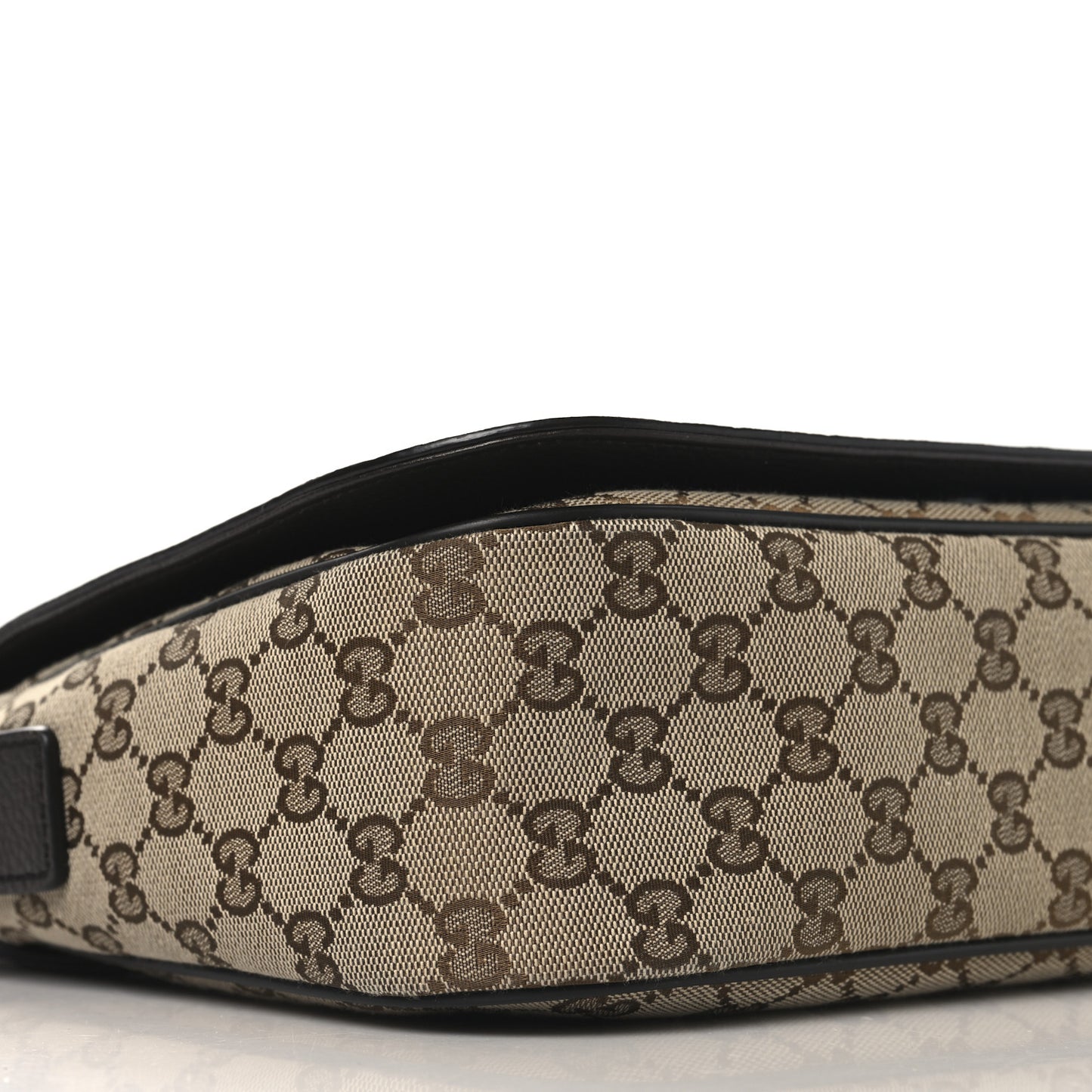 Monogram Large Flap Messenger Bag Beige Dark Brown