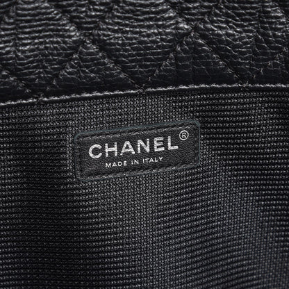 Chanel Calfskin Quilted XXL Travel Flap Bag Black 6 of 7