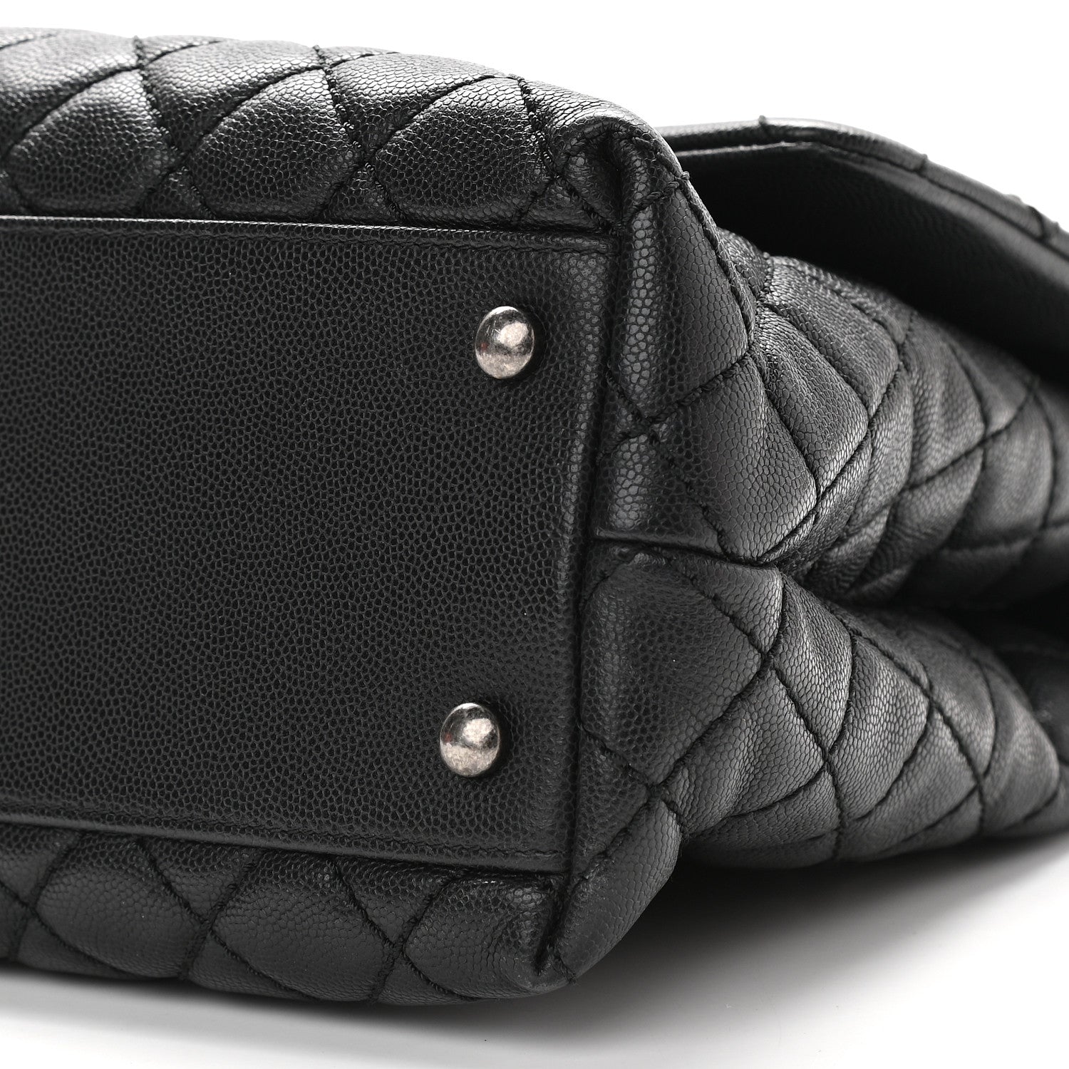 Chanel Caviar Quilted Medium Coco Handle Flap Black 9 of 9