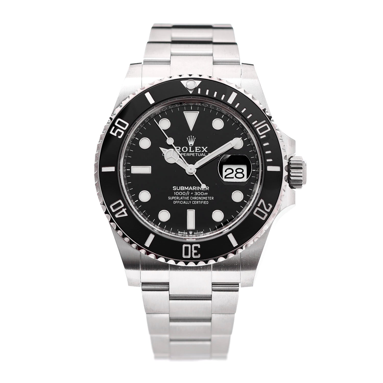 Rolex Stainless Steel 41mm Oyster Perpetual Submariner Date Watch Black 126610LN 1 of 6