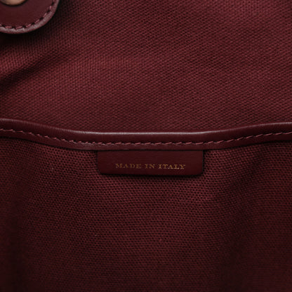Burberry House Check Small Canterbury Tote Military Burgundy 7 of 11