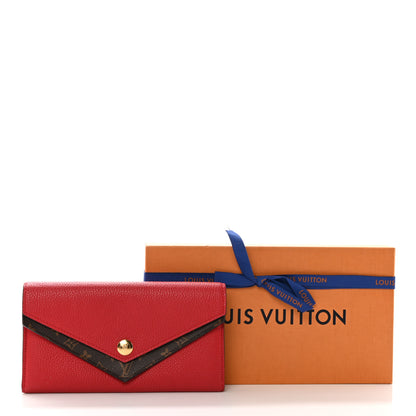 Louis Vuitton Calfskin Double V Wallet Rubis 7 of 7