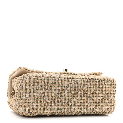 Chanel Tweed Quilted Mini Rectangular Flap Beige 4 of 11