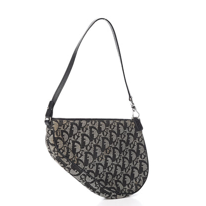 Christian Dior Monogram Mini Saddle Pochette Black 3 of 13