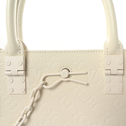 Louis Vuitton Taurillon Monogram Sac Plat Powder White 6 of 8