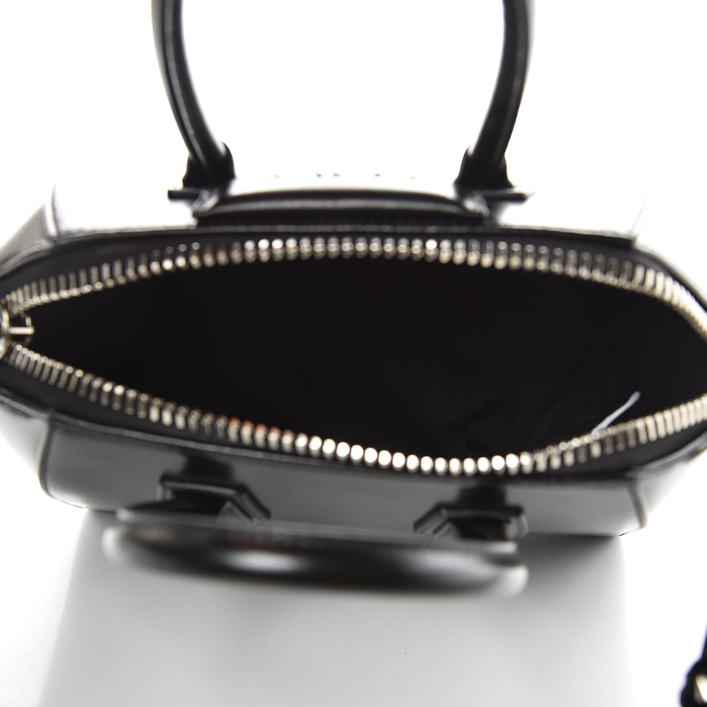 Shiny Lord Calfskin Mini Antigona Black