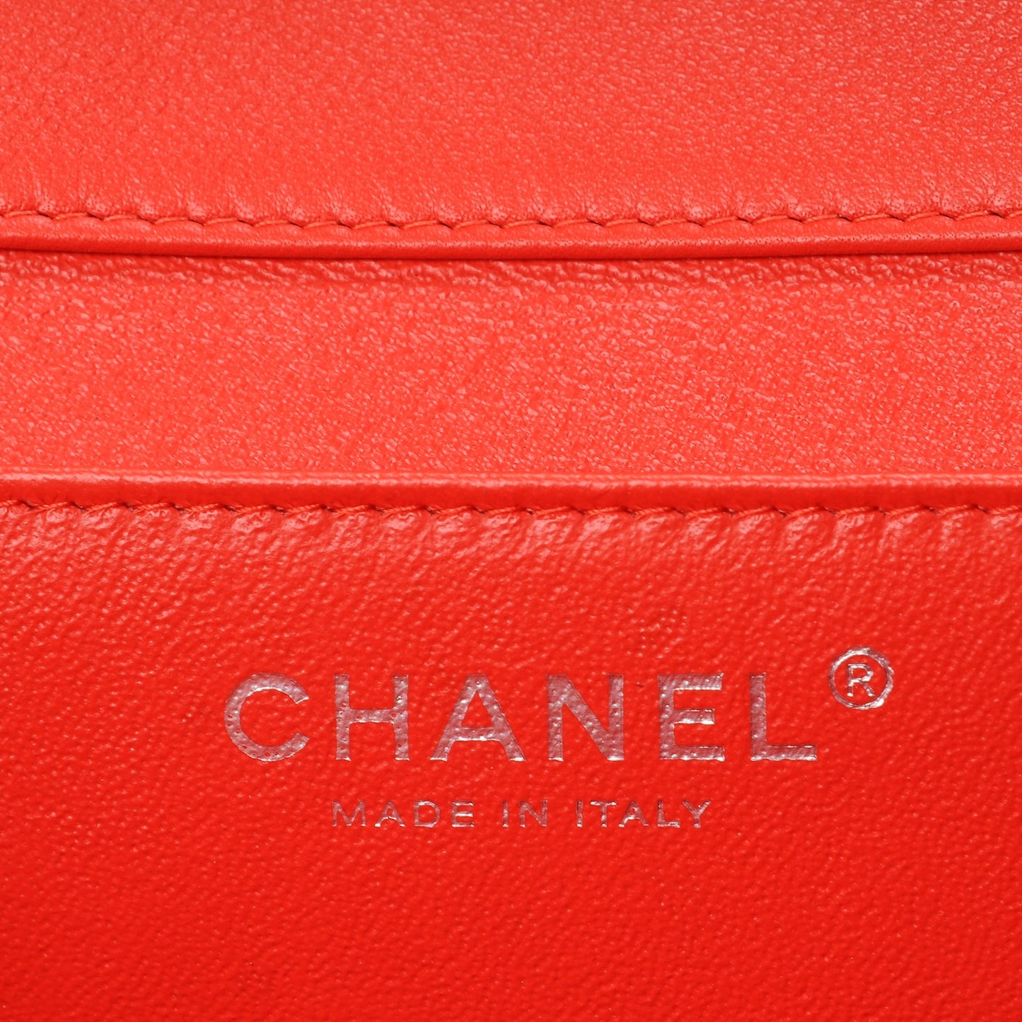 Patent Quilted Clutch With Chain Flap Red