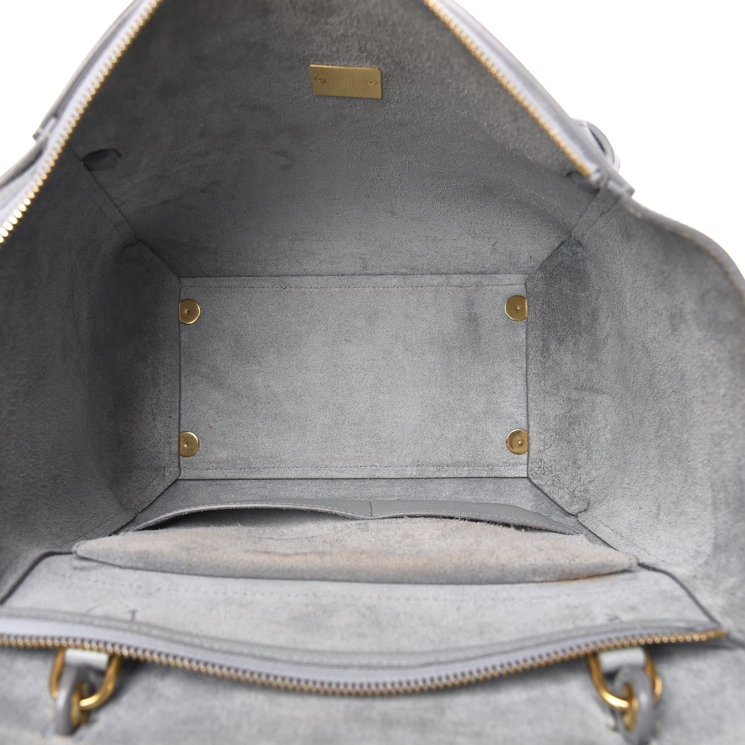 Celine Grained Calfskin Mini Belt Bag Cloud 4 of 15