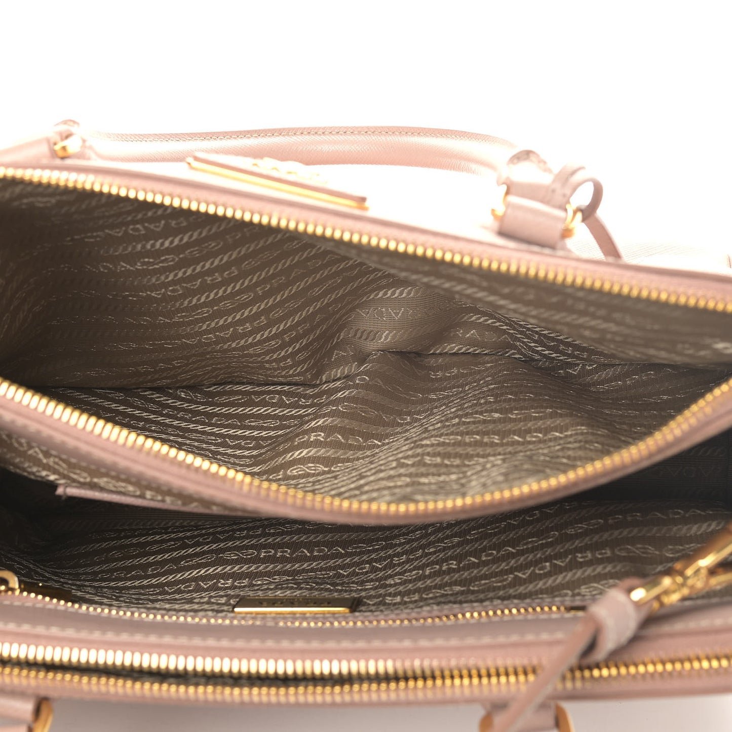 Saffiano Large Galleria Double Zip Tote Cammeo