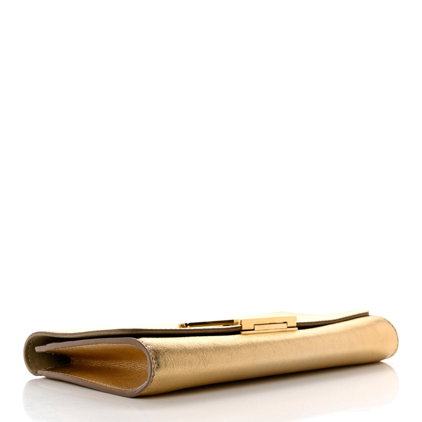 Calfskin Neo Sobe Louise EW Clutch Gold
