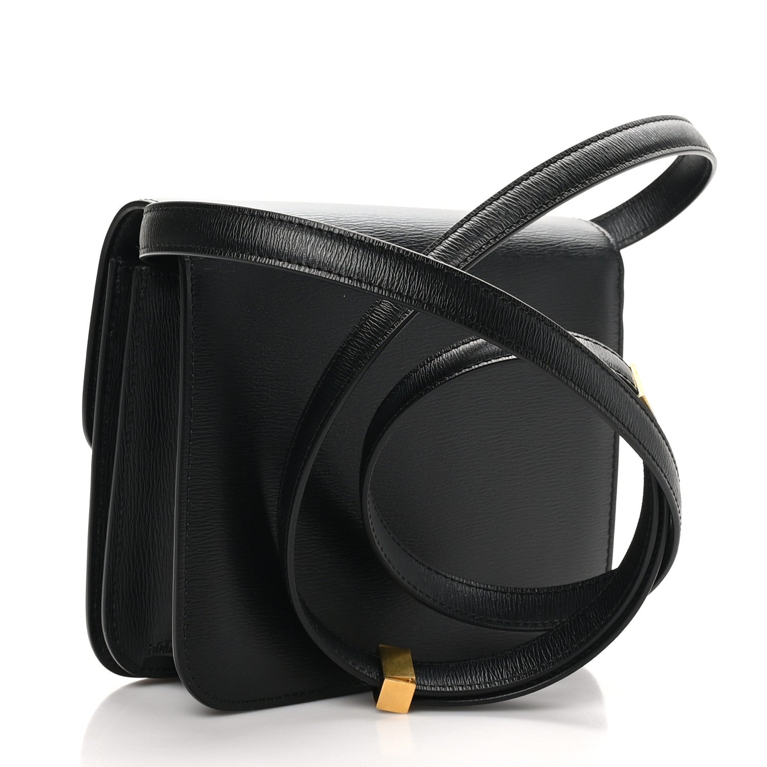 Celine Liege Calfskin Teen Classic Box Flap Bag Black 3 of 9