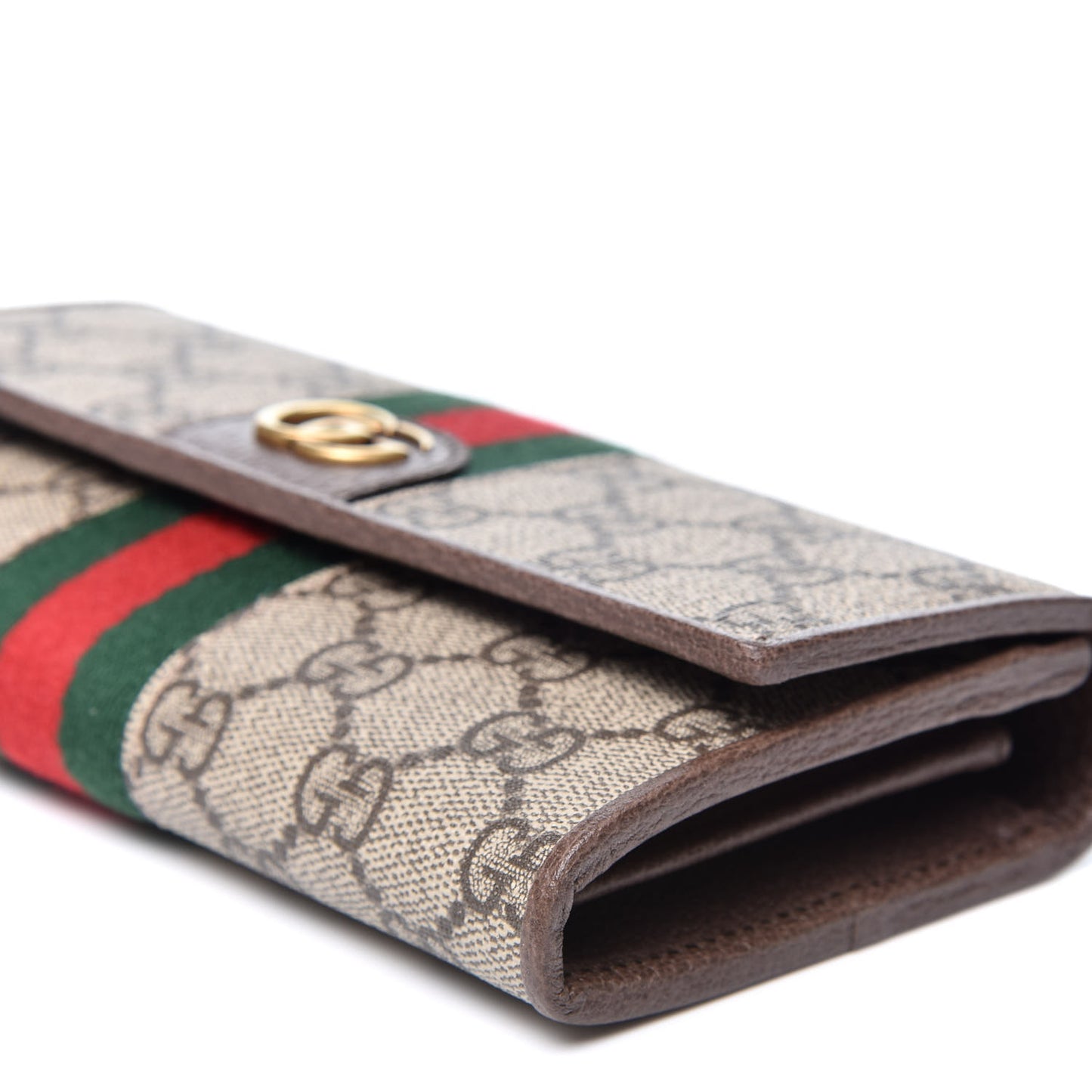X DISNEY GG Supreme Monogram Web Three Little Pigs Ophidia Continental Wallet Beige New Acero