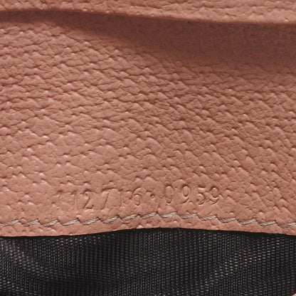 Gucci Monogram Metal Bar French Flap Wallet Pink 7 of 7