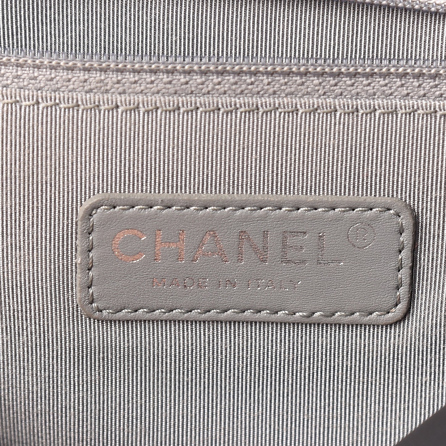 Calfskin Double Stitch Large Boy Flap Black