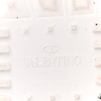 Valentino Garavani Vegan Leather Womens Rockstud Open for a Change Sneakers 41 White Multicolor 8 of 9