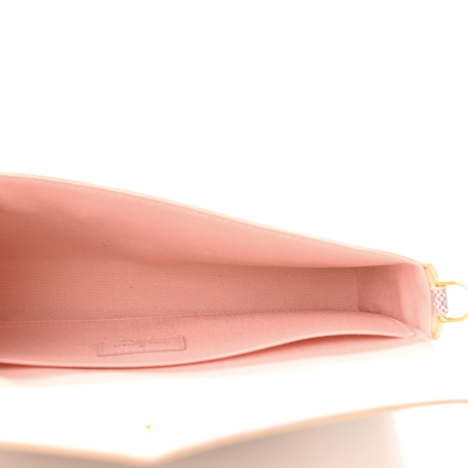 Louis Vuitton Damier Azur Pochette Felicie Chain Wallet Rose Ballerine 7 of 11