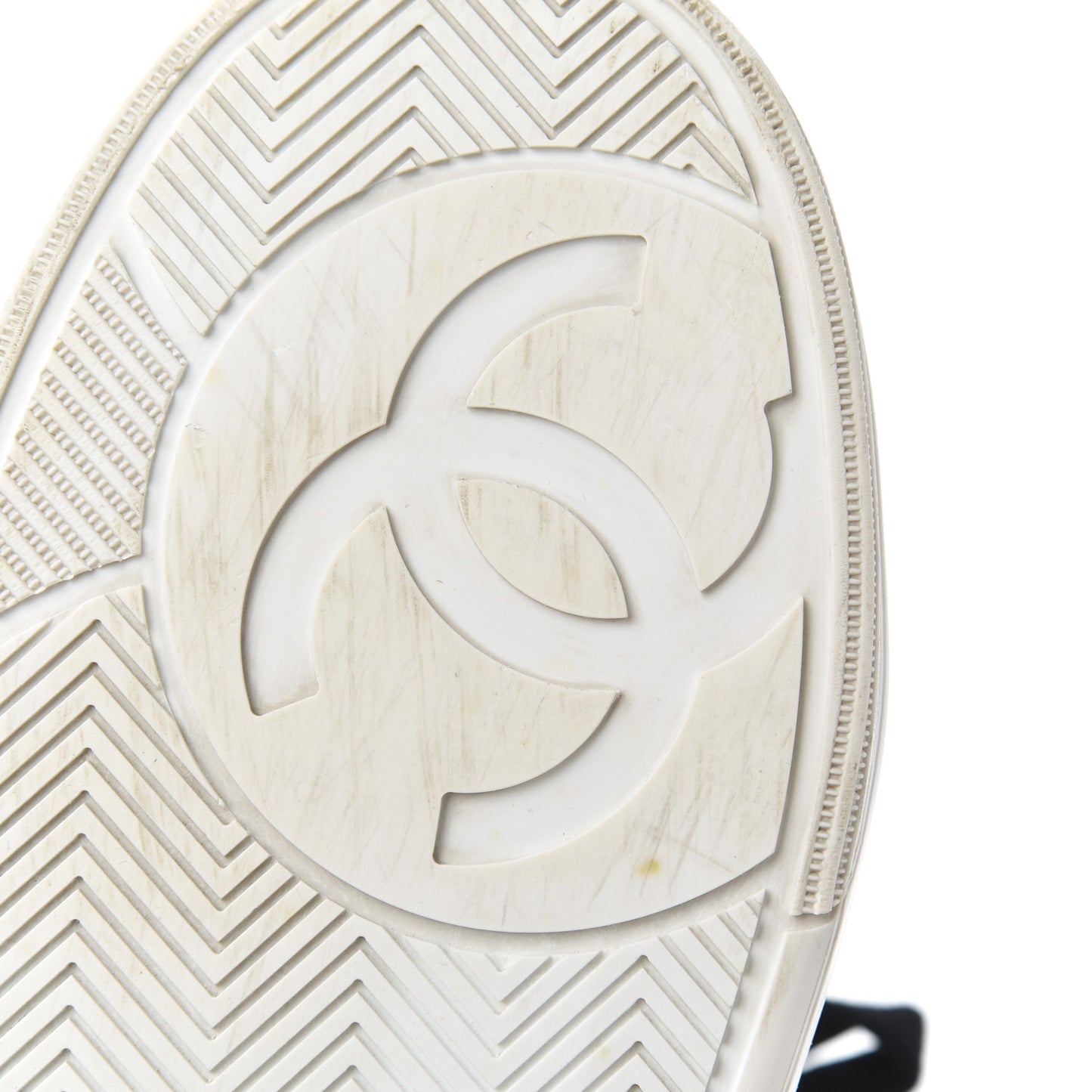 Calfskin Womens Logo Sneakers 39 White Black