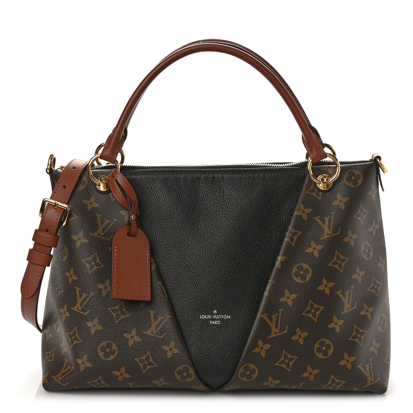 Monogram V Tote MM Black