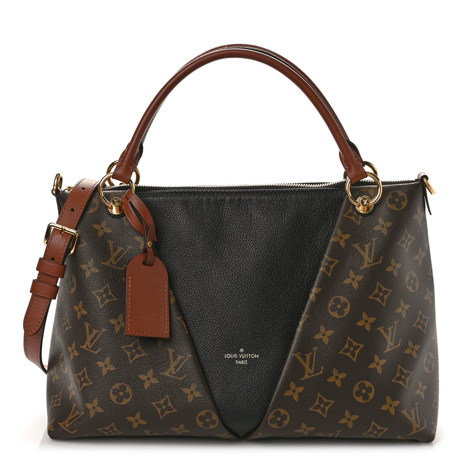 Louis Vuitton Monogram V Tote MM Black 1 of 8