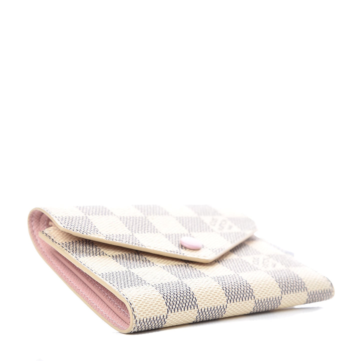 Damier Azur Victorine Wallet Rose Ballerine