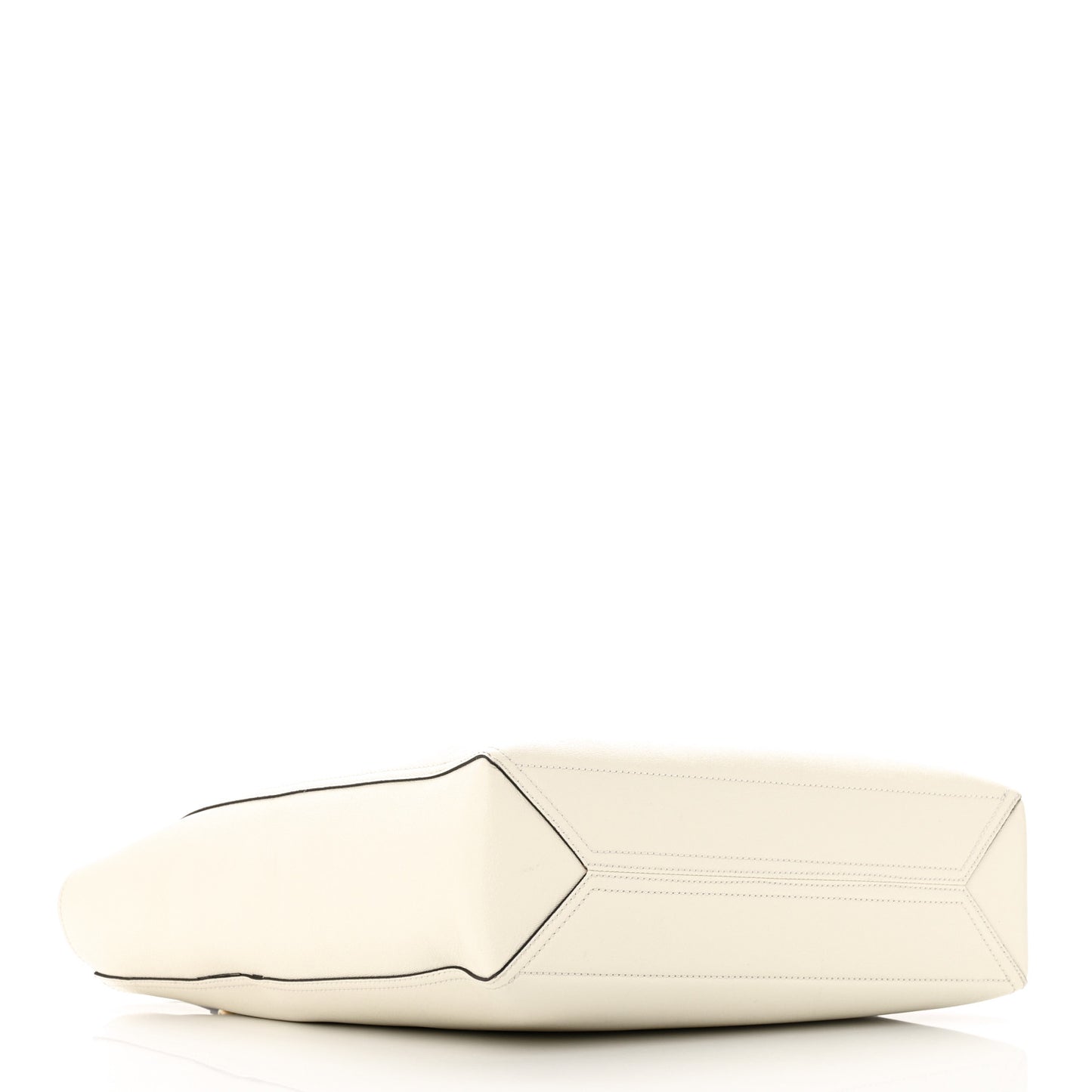 New Sakai Calfskin Lux Medium Dahlia Tote Mystic White