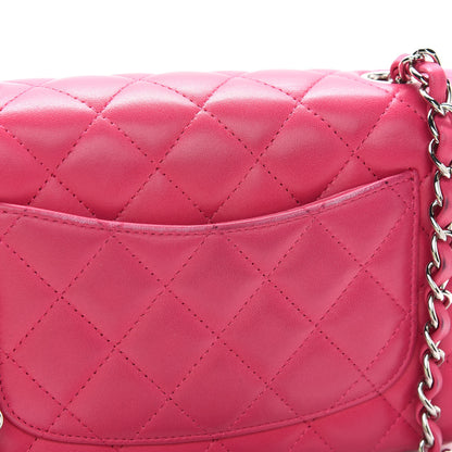 Chanel Lambskin Quilted Mini Rectangular Flap Pink 9 of 9
