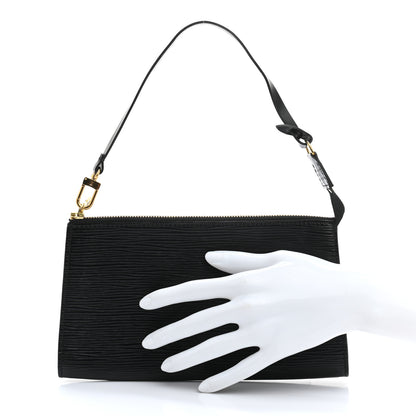 Louis Vuitton Epi Pochette Accessories 24 Black 3 of 8