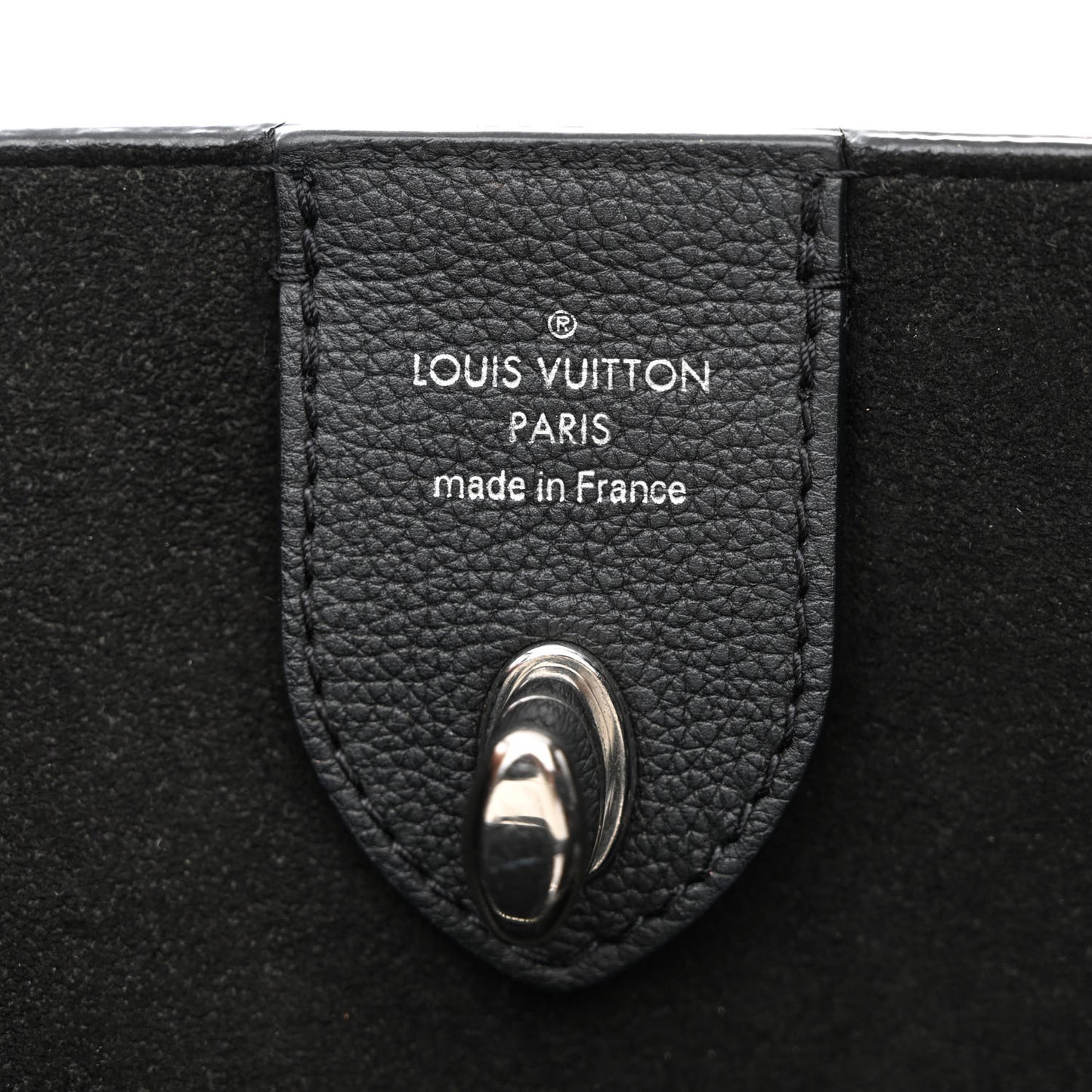 Calfskin Lockme Go Tote Black