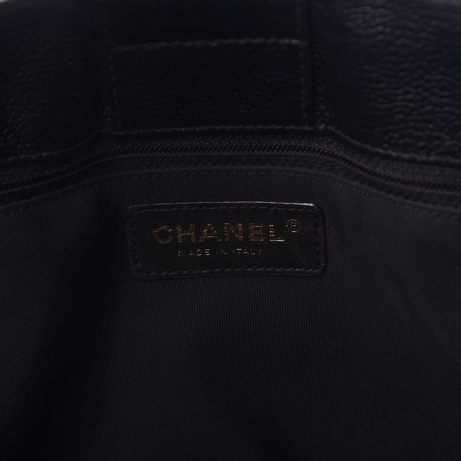 Chanel Calfskin Cerf Executive Shopper Tote Black 6 of 12