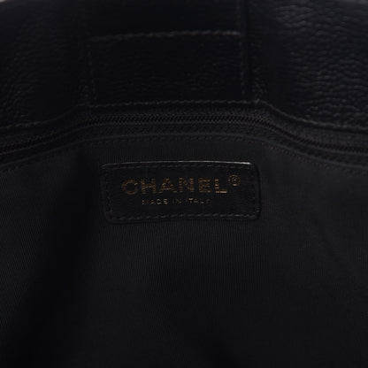 Chanel Calfskin Cerf Executive Shopper Tote Black 6 of 12
