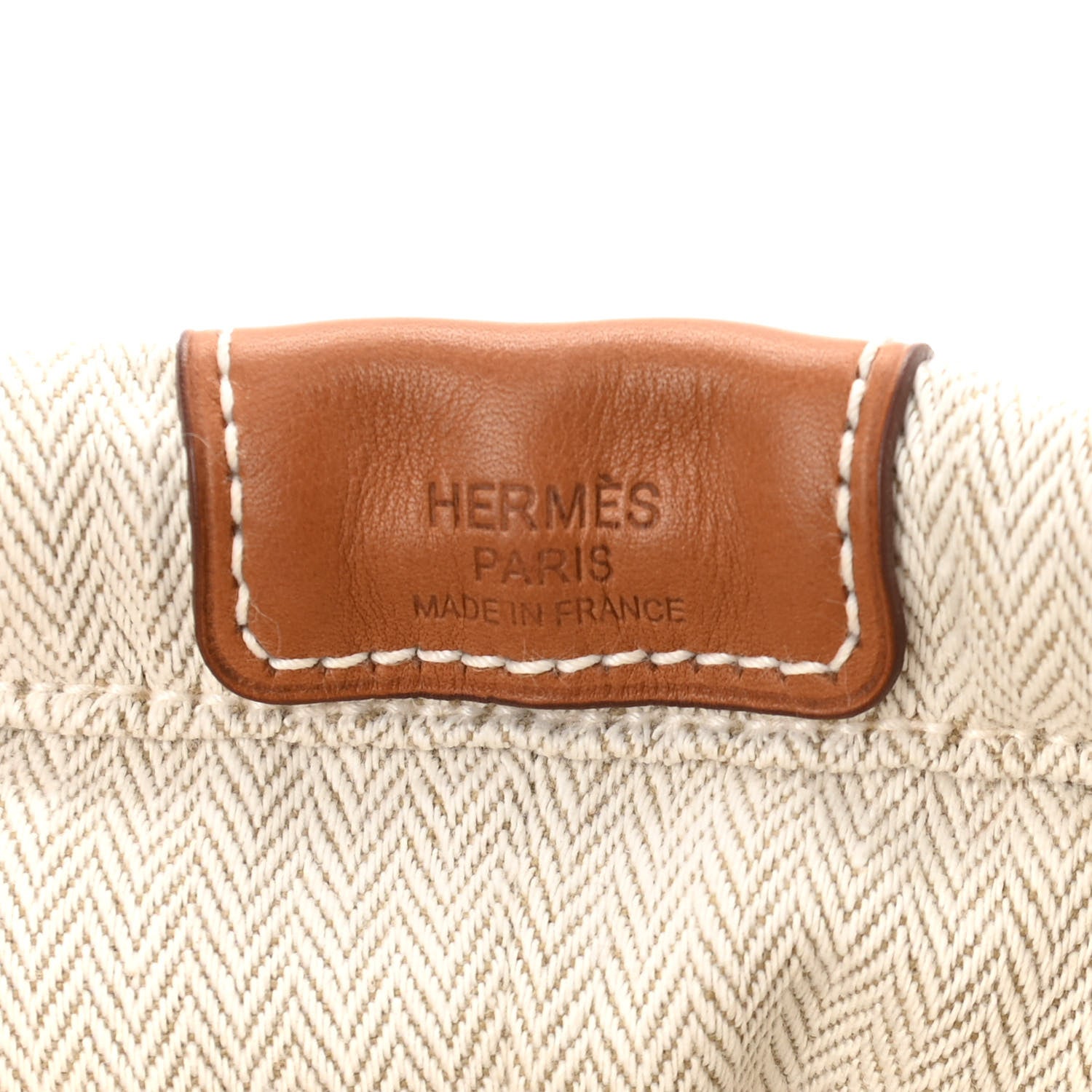 Hermes Canvas Barenia Fourbi 20 PM Pouch Naturel Fauve 6 of 11