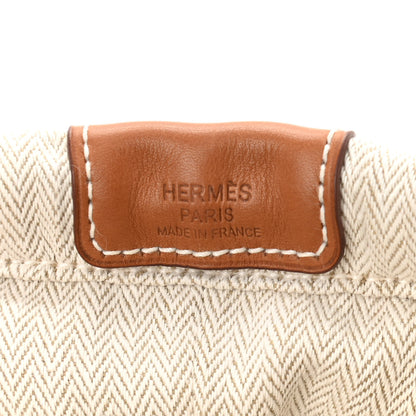 Hermes Canvas Barenia Fourbi 20 PM Pouch Naturel Fauve 6 of 11