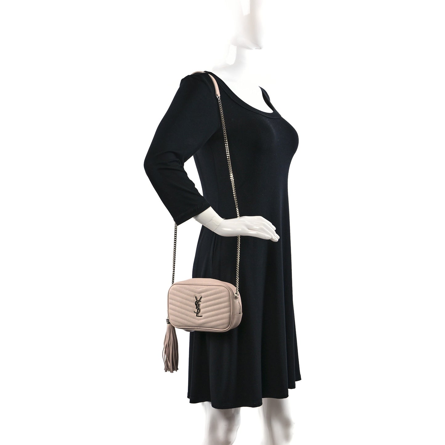 Grain De Poudre Matelasse Monogram Mini Lou Camera Bag Marble Pink
