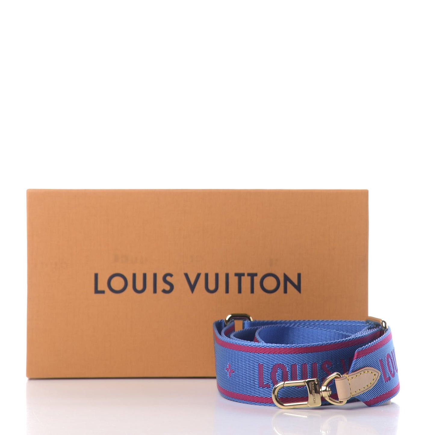 Nylon Bandouliere Shoulder Strap Blue Magenta