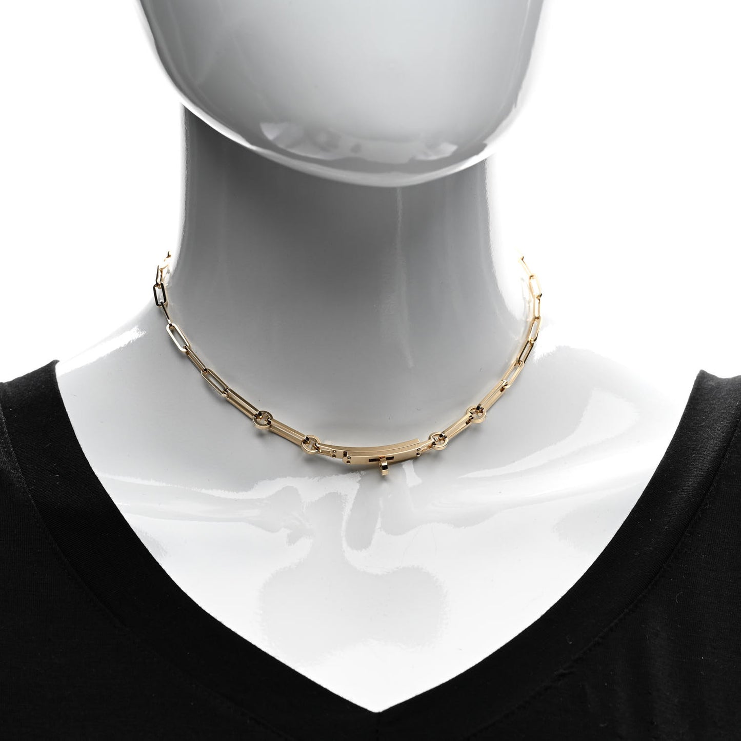 18K Yellow Gold Kelly Chaine Choker Necklace