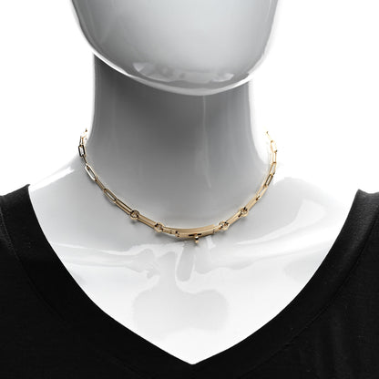 Hermes 18K Yellow Gold Kelly Chaine Choker Necklace 2 of 5