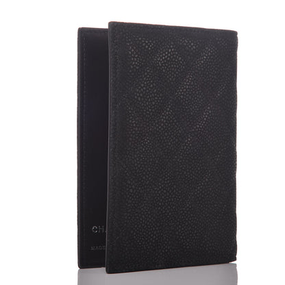 Chanel Iridescent Caviar Quilted Passport Holder Black 3 of 8