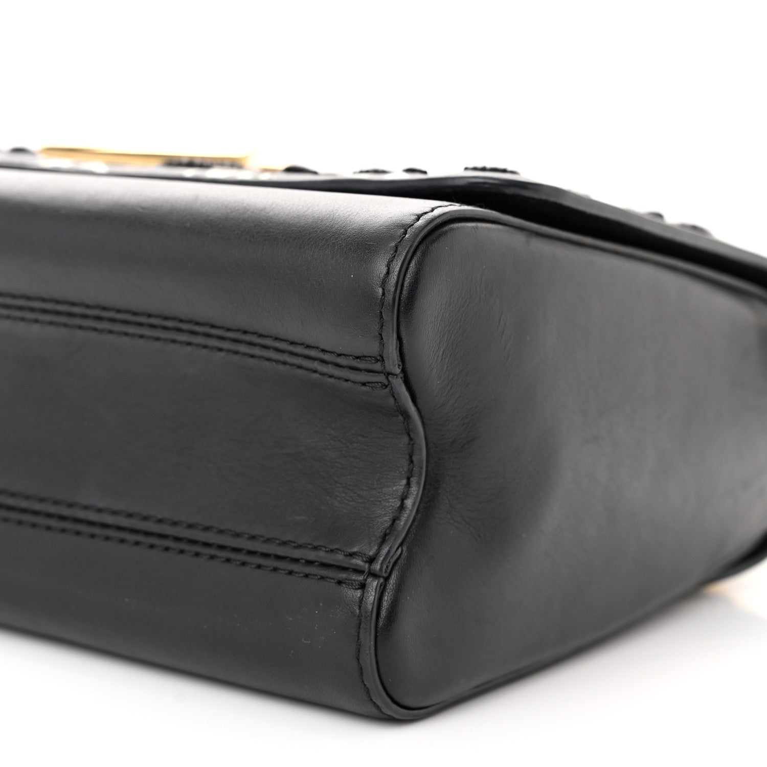 Louis Vuitton Calfskin Since 1854 Embroidered Twist MM Black 9 of 10